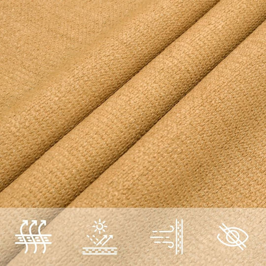 vidaXL Γρ./μ² Square Shade Sail Beige 2x2m 160gr/m²