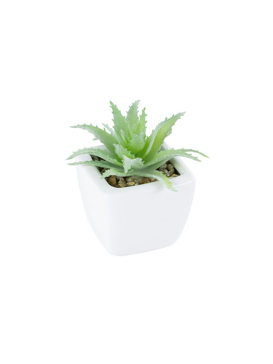 Globostar Artificial Garden Succulent Aloe Lotus 20976 Decorative Plant Succulent Aloe Lotus H8cm