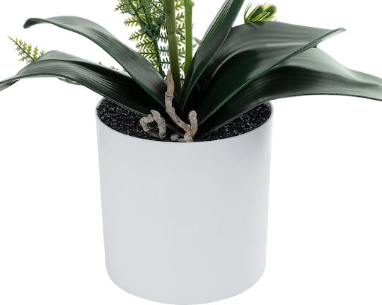 Globostar Orhidee Roz Artificială de Grădină 21077 Plantă Decorativă Orhidee Roz H45cm