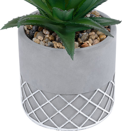 Globostar? Artificial Garden Succulent Aloe 21096 Decorative Plant Succulent Aloe H17cm