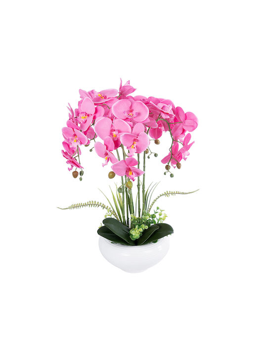 Orhidee roz artificială Globostar 21124 pentru grădină decorativă Orhidee roz H50cm
