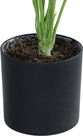 Globostar künstliche Gartenbanane Zebra 20930 Dekorative Pflanze Banane Zebra H55cm