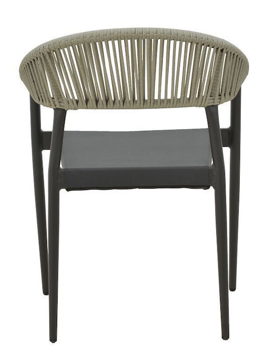 Set Esszimmer im Freien Elation-kliton B Charcoal 7Stück