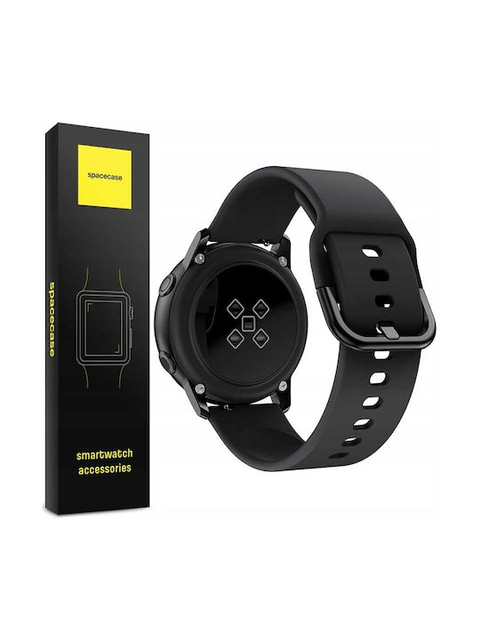 Spacecase Λουράκι Σιλικόνης Μαύρο (Galaxy Watch 42mm)