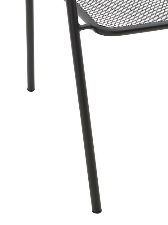 Outdoor-Stuhl Metallisch Pomedon Black Velvet-Black Metal 56x64x87εκ.