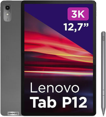 Lenovo P12 12.7" Tablet mit WiFi (8GB/256GB/Lenovo Tab Pen Plus) Storm Grey