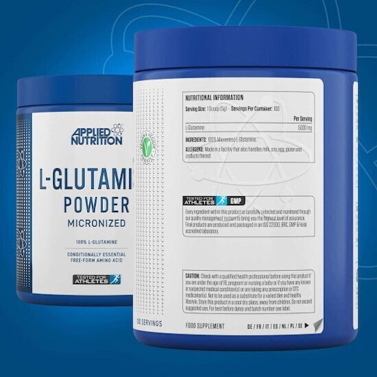 Applied Nutrition L-glutamine Powder Micronized 500gr Unflavoured