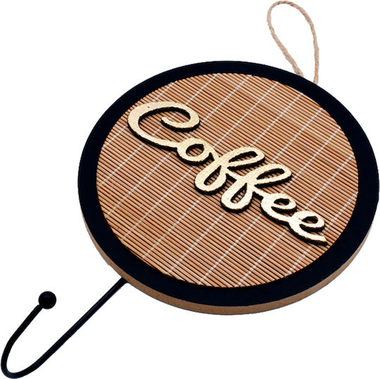 Uncle George Wall Hanger Wooden Brown 16.5x23cm