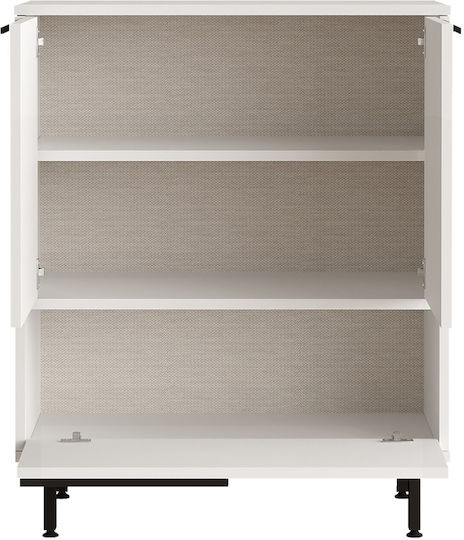 Sideboard made of Wood & Metal White 35.5x74.8x90.4cm
