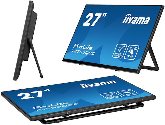 Iiyama Prolite IPS Touch Monitor 27" QHD 2560x1440 με Χρόνο Απόκρισης 5ms GTG