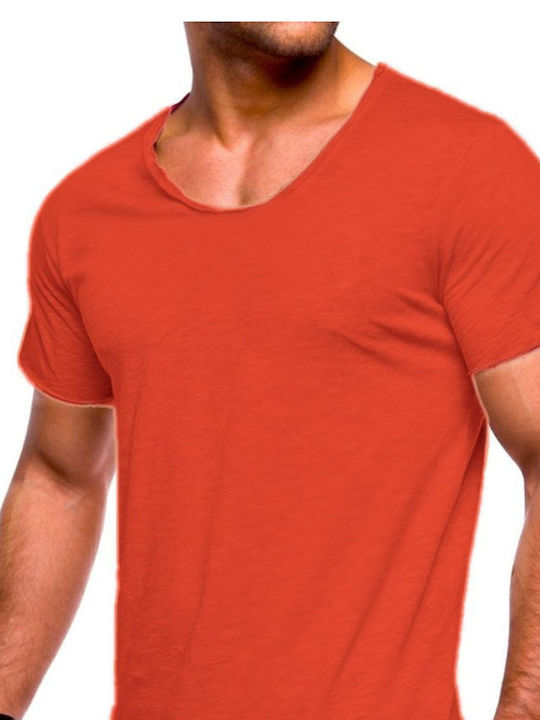 Panda Clothing Men's Short Sleeve T-shirt Orange