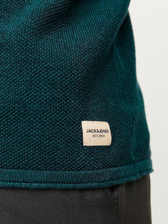 Long Sleeve Sweater Deep Teal Twist