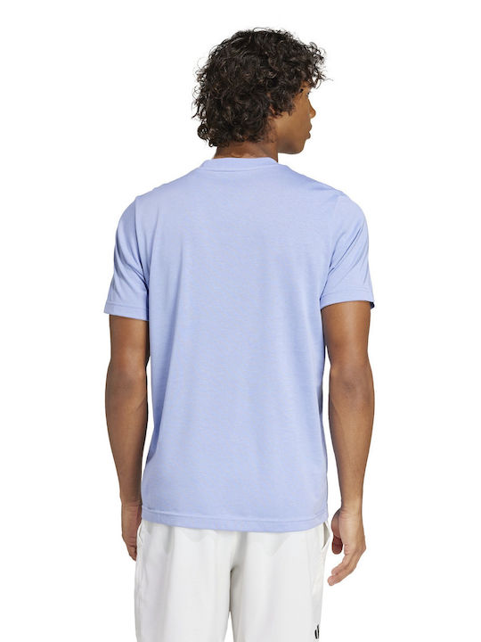 Adidas Interview Men's Short Sleeve T-shirt Blue