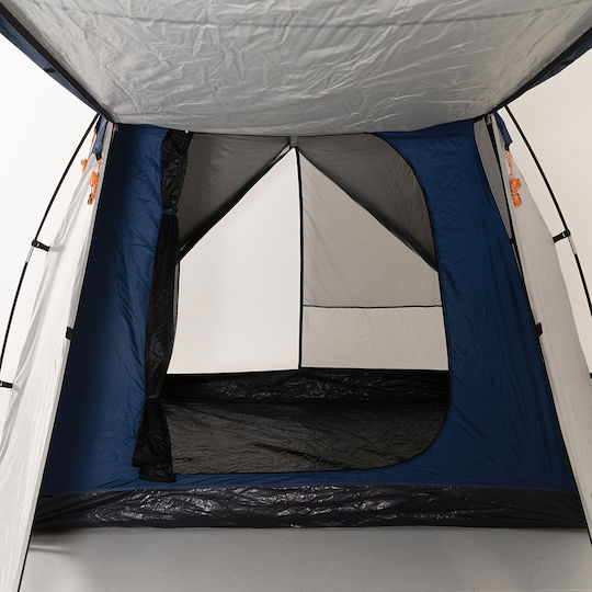Bigfour Rexa Casual 4 Automatic Camping Tent White with Double Cloth 3 Seasons for 4 People 345x240x185cm
