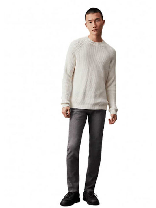 Calvin Klein Ανδρικό Παντελόνι Τζιν σε Slim Εφαρμογή Γκρι