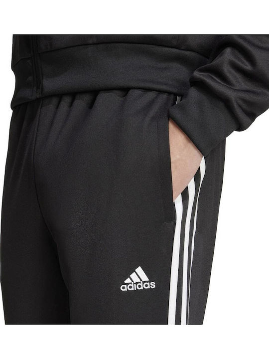 3-stripes Doubleknit Tracksuit Glossy with Elastic Black