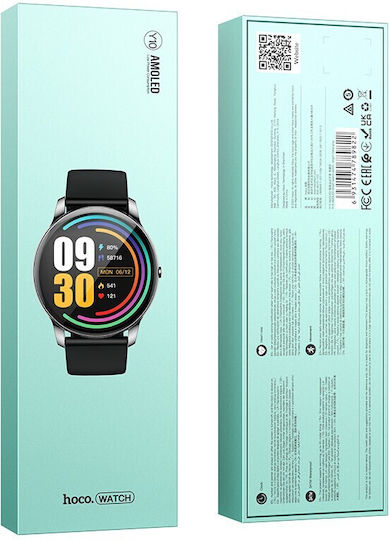 Hoco Y10 Smartwatch με Παλμογράφο (Γκρι)