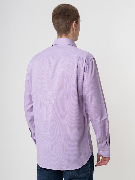 Μακρυμάνικo Πουκάμισο Ριγέ Purple