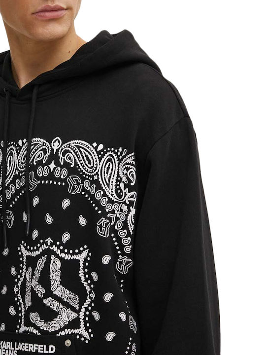 Sweatshirt mit Kapuze Schwarz