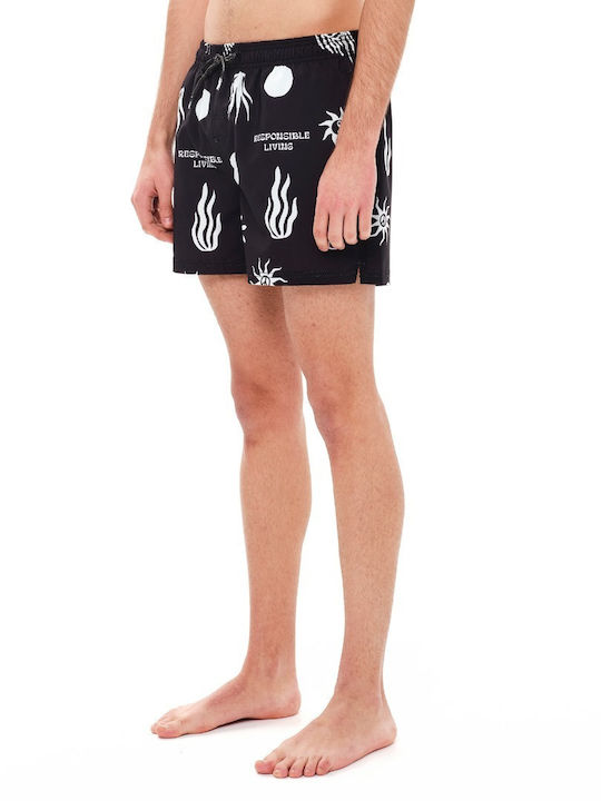 Emerson Ανδρικό Μαγιό Σορτς Black με Σχέδια 241.EM504.42-BLACK