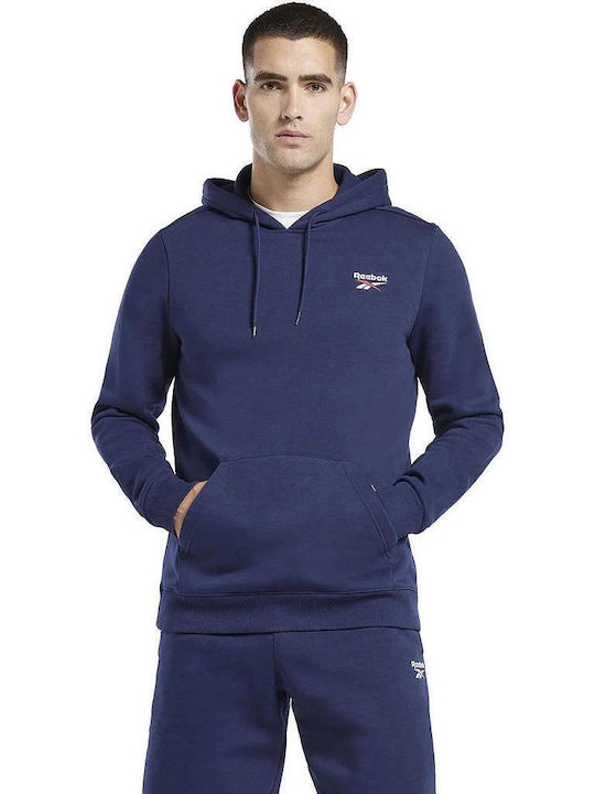 Reebok Identity Small Men's Sweatshirt with Hood Navy Blue