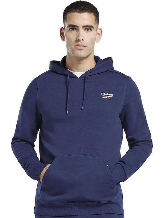 Identity Small Φούτερ με Κουκούλα Navy Μπλε