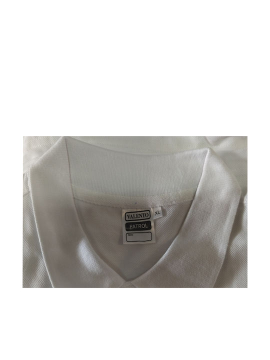 Valento Bărbătească Bluză de Lucru Polo Albă