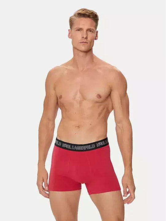 Ikonik Ανδρικά Μποξεράκια Μαύρο/κόκκινο/λευκό 3Pack
