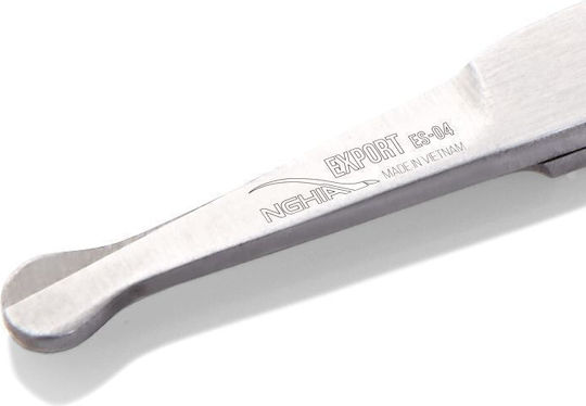 Nghia Stainless Nail Scissors with Curved Tip Silver 1 Piece