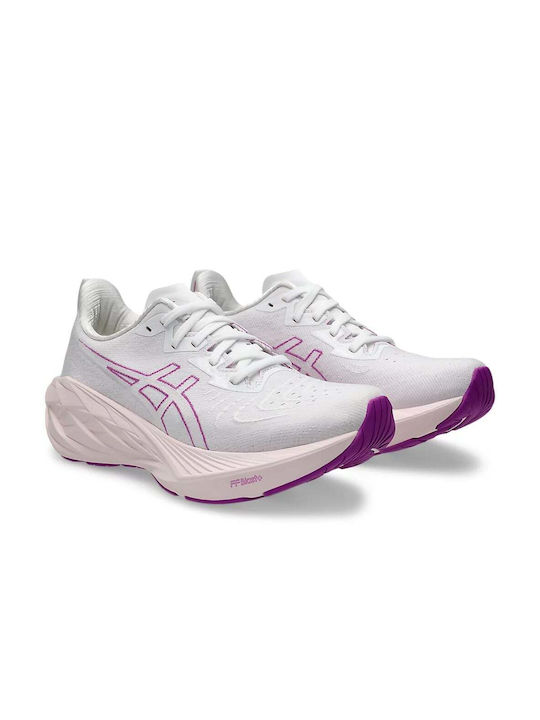 ASICS Novablast 4 Damen Sportschuhe Laufen White / Soothing Sea