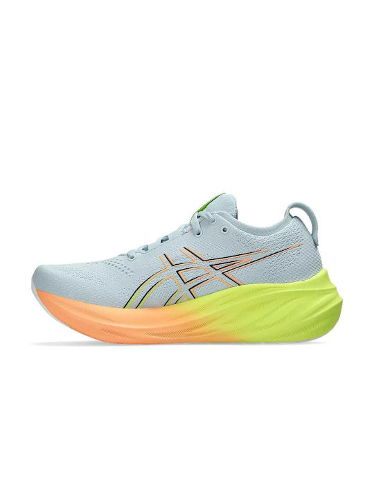 ASICS 26 Paris Men's Running Sport Shoes Cool Grey / Safety Yellow