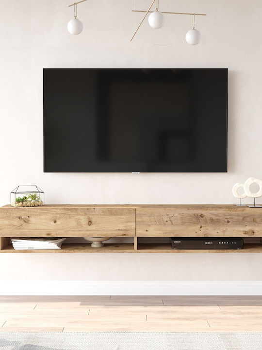 Mobilier TV din lemn Pin Μ180xΠ31.6xΥ29.6cm