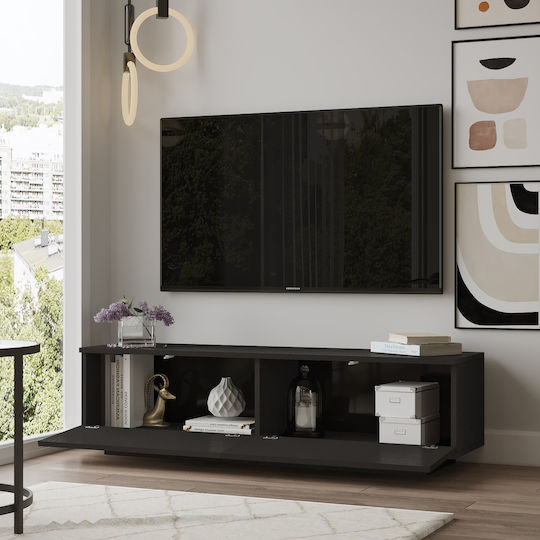 TV-Ständer Brent Schwarz M140xP35.5xH38.2cm