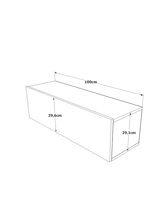 Έπιπλο Τηλεόρασης Inverie Πεύκο Μ100xΠ31.6xΥ29.6cm