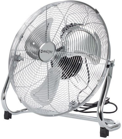 MalTec Bodenventilator 75W Lüfterdurchmesser 44cm Silber