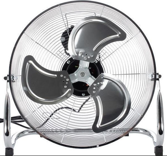 MalTec Bodenventilator 75W Lüfterdurchmesser 44cm Silber
