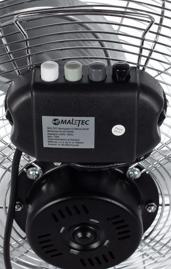 MalTec Bodenventilator 75W Lüfterdurchmesser 44cm Silber
