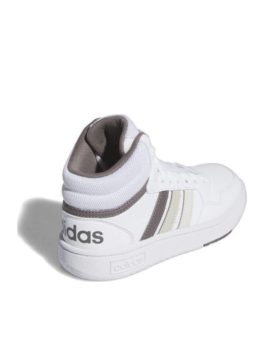 Originals Hoops 3.0 Mid Αθλητικά Παιδικά Παπούτσια Μπάσκετ με Κορδόνια Λευκά