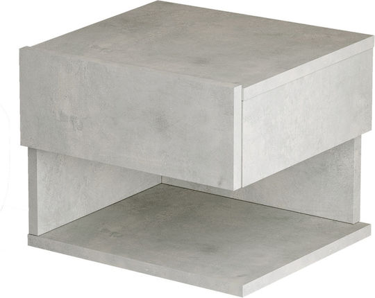 Κομοδίνο Chadwell Ξύλινο Γκρι 40x35.3x31.3cm