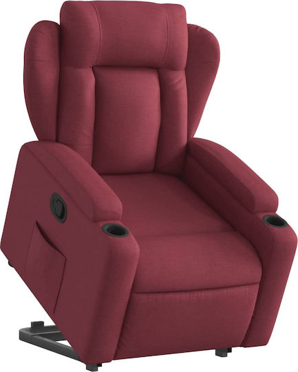Relaxsessel mit Fußhocker Bordeaux 77x94.5x100cm