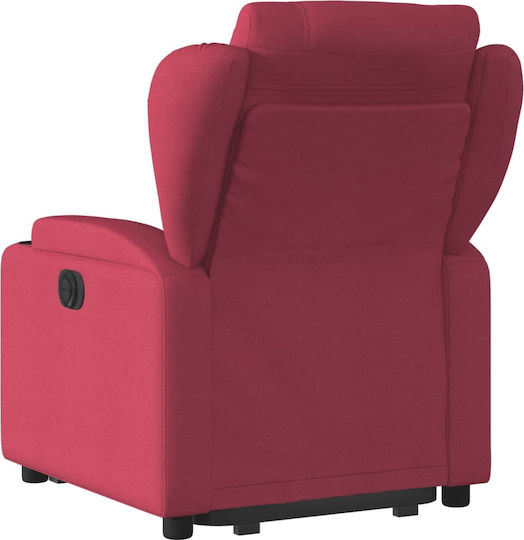 Relaxsessel mit Fußhocker Bordeaux 77x94.5x100cm