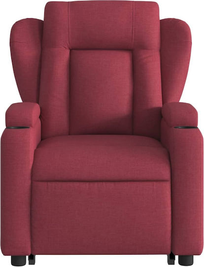 Relaxsessel mit Fußhocker Bordeaux 77x94.5x100cm