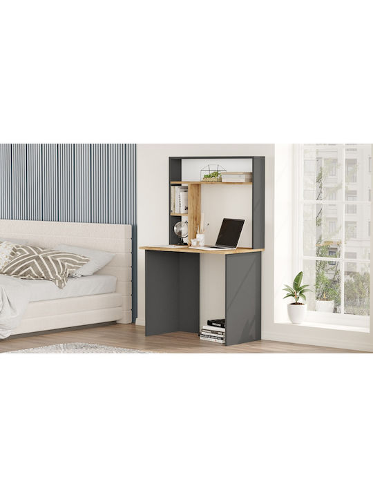 Schreibtisch Brompton Holz Pine/anthracite 90x51.6x148cm