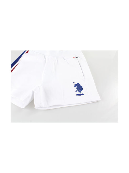 U.S. Polo Assn. Șort/Bermude pentru copii din material textil Alb