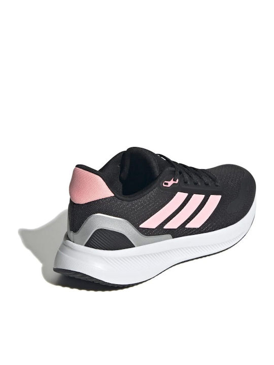 Runfalcon 5 Αθλητικά Παιδικά Παπούτσια Running με Κορδόνια Core Black / Pink Spark / Silver Metallic