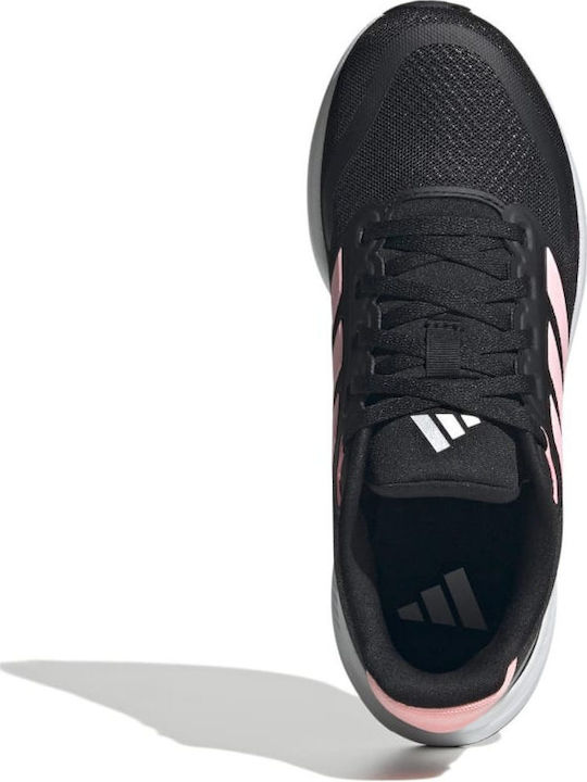 Runfalcon 5 Αθλητικά Παιδικά Παπούτσια Running με Κορδόνια Core Black / Pink Spark / Silver Metallic