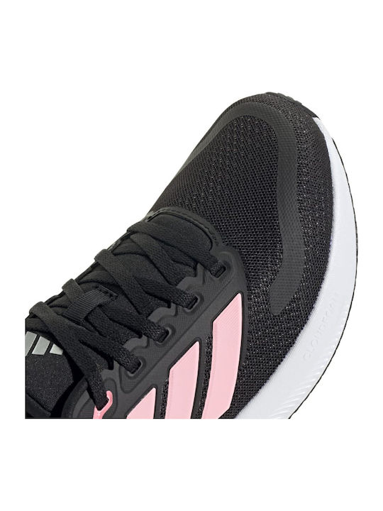 Runfalcon 5 Αθλητικά Παιδικά Παπούτσια Running με Κορδόνια Core Black / Pink Spark / Silver Metallic