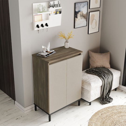 Мебели за съхранение Chelsea дървен Brown/anthracite 60x35.5x85.6см