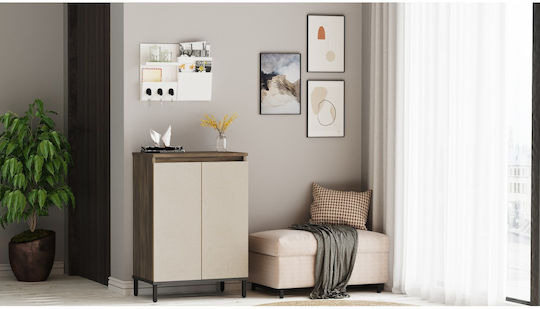 Мебели за съхранение Chelsea дървен Brown/anthracite 60x35.5x85.6см
