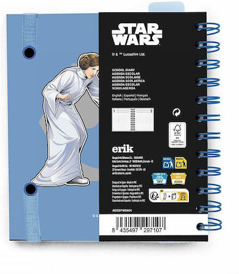 Academic Diary Spiral Soft Cover 2024/2025 Daily 11-month 14x16cm Star Wars